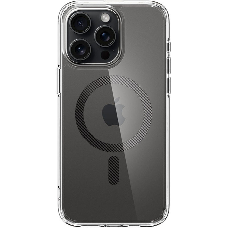 Чохол Spigen для Apple iPhone 15 Pro Max Ultra Hybrid MagFit, Carbon Fiber