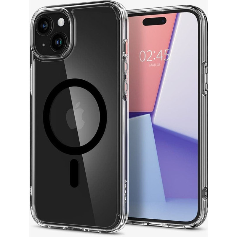 Чохол Spigen для Apple iPhone 15 Ultra Hybrid MagFit, Black